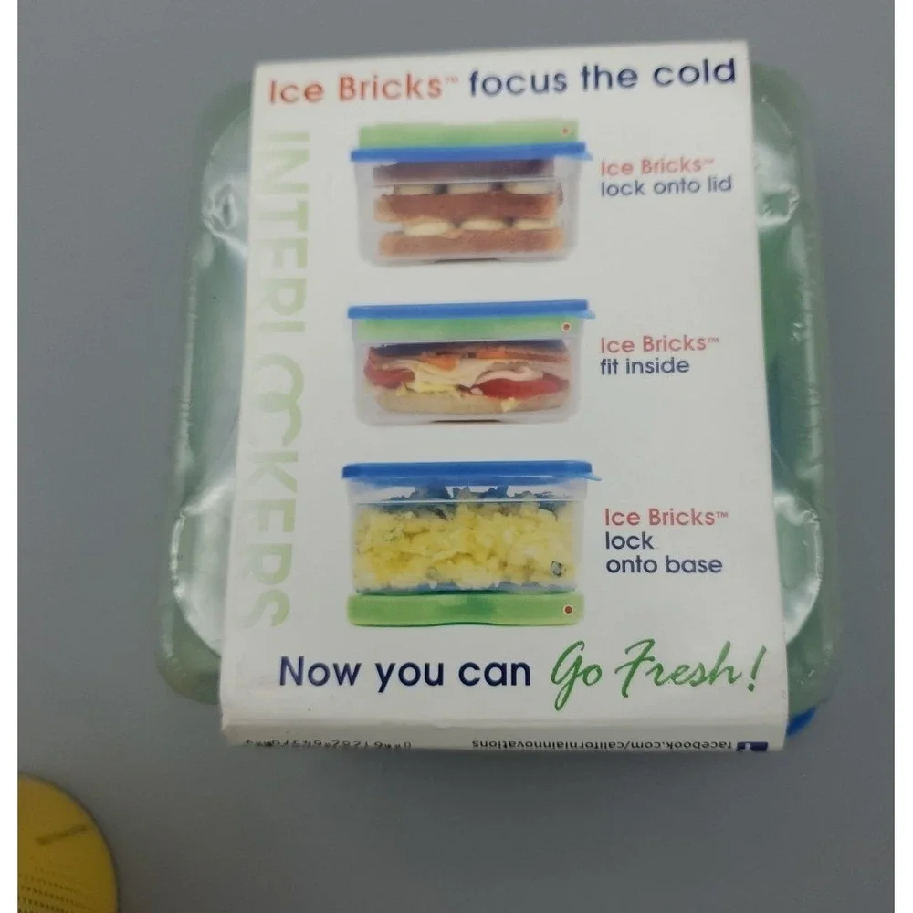 Minions Zak! Snakees Cup‎ Sandwich Container Box Ice Packs Green Blue & Yellow